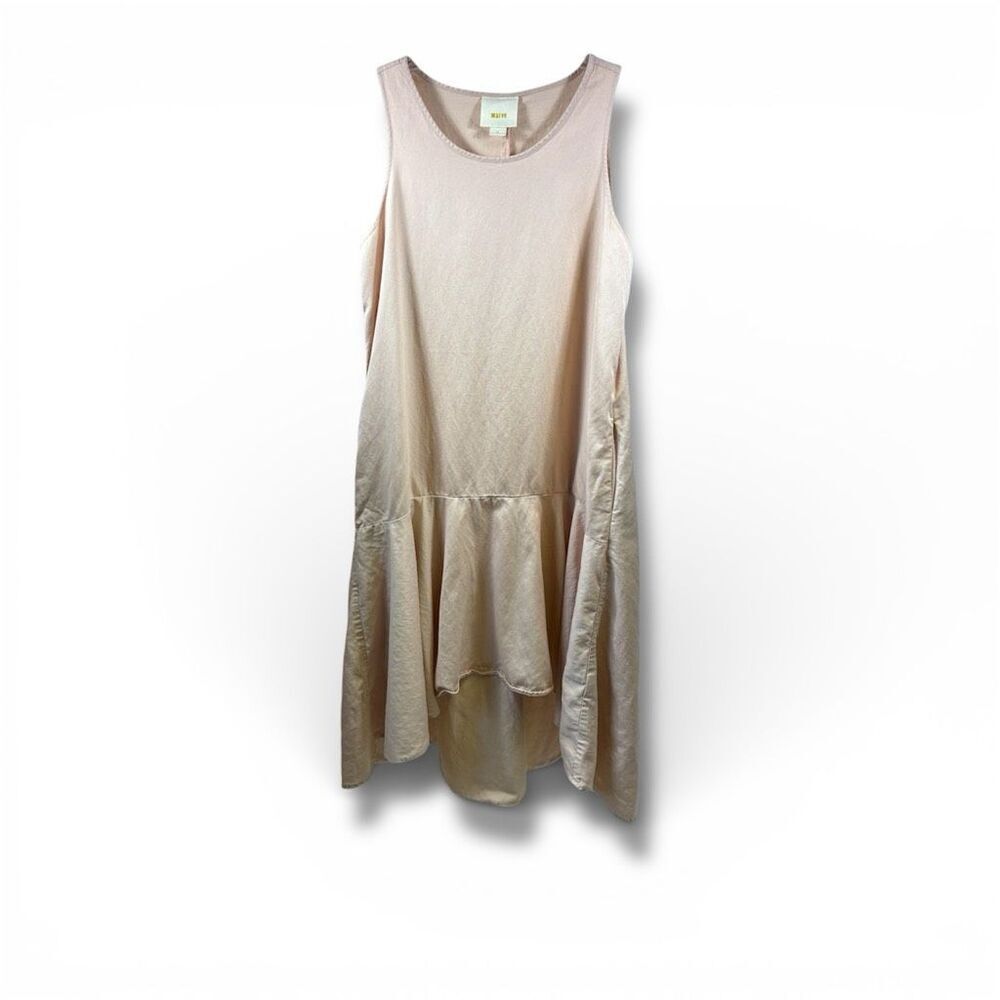 Maeve Anthropologie Camellia Dropwaist Dress in Rose Size M